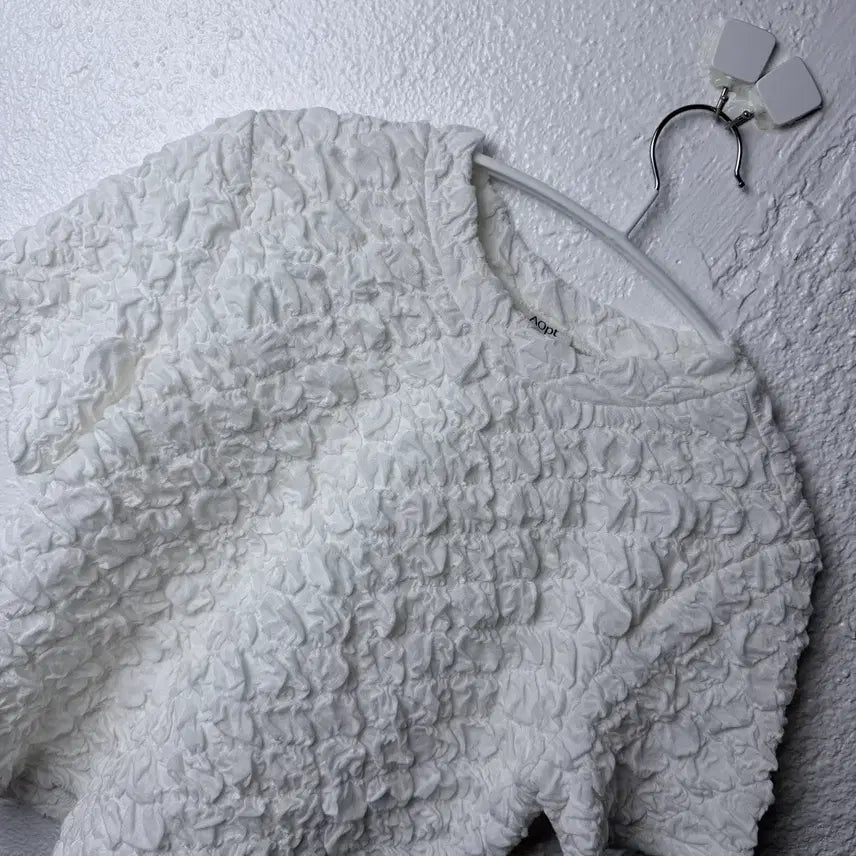 [BUNJANG] Aopt Wrinkle Cropped T-Shirt / 아옵트 aopt WRINKLE CROPPED T-SHIRT