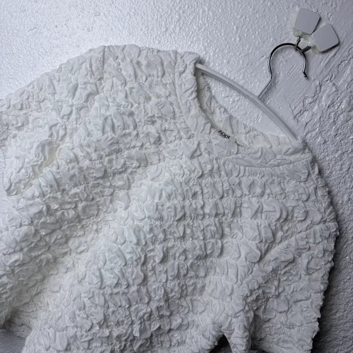 [BUNJANG] Aopt Wrinkle Cropped T-Shirt / 아옵트 aopt WRINKLE CROPPED T-SHIRT
