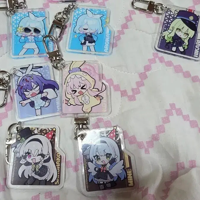 [BUNJANG] Blue Archive 4th Anniversary Keychains (Prana, Arona, Hikari, Yuuka, Koyuki, Sakurako Mine) / 블루아카이브 4주년 키링 프라나 아로나 히카리 유우카 코유키 미네사쿠라코