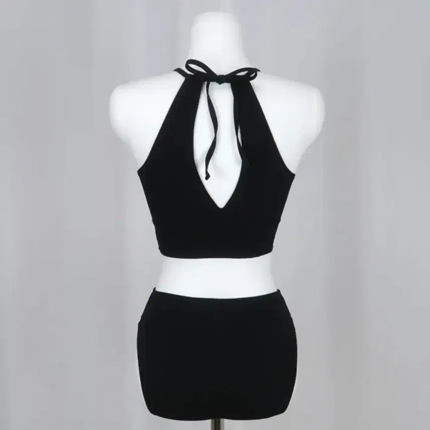 [BUNJANG] Halterneck Black Bikini / 홀터넥 블랙비키니