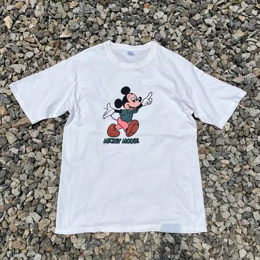 [BUNJANG] Disney Mickey Mouse Vintage Short Sleeve T-Shirt / Diseney 미키 빈티지 반팔(실측확인)