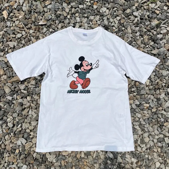 [BUNJANG] Disney Mickey Mouse Vintage Short Sleeve T-Shirt / Diseney 미키 빈티지 반팔(실측확인)