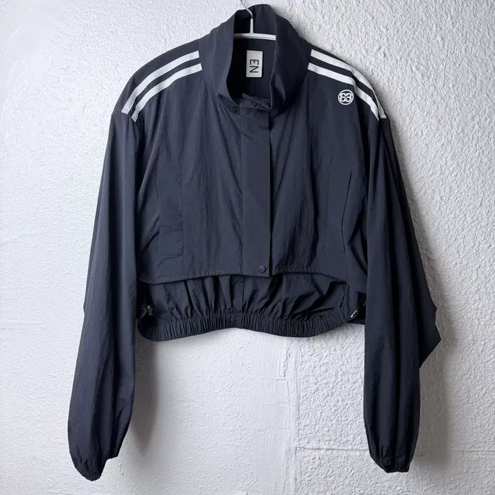 [BUNJANG] ENOR Double Stripe String Crop Jacket / 엔오르 DOUBLE STRIPE STRING CROP JACKET