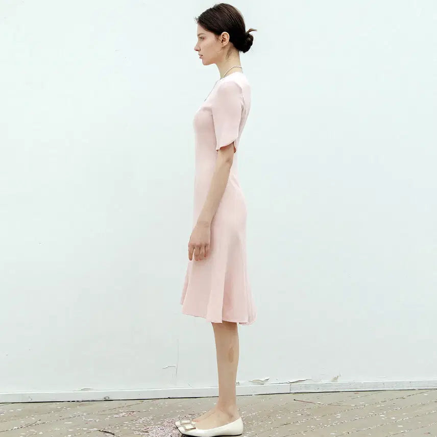[BUNJANG] EUNE Dress Pink Tulip Dress Size 44 / 으네드레스(EUNE) 핑크 튤립원피스 44 새상품