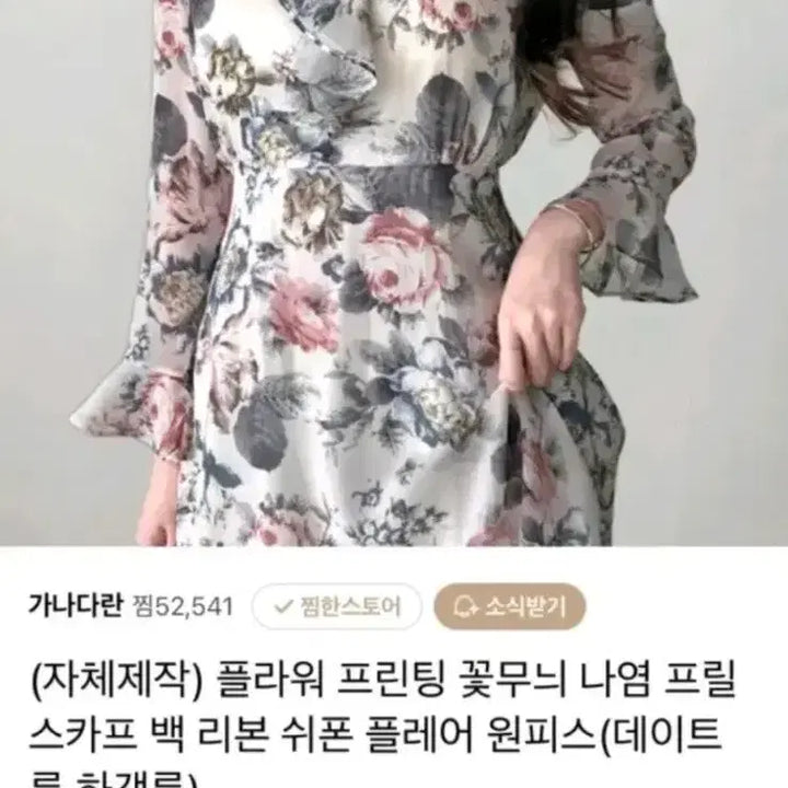 [BUNJANG] Flower Frill Dress / 가나다란 플라워 프릴원피스