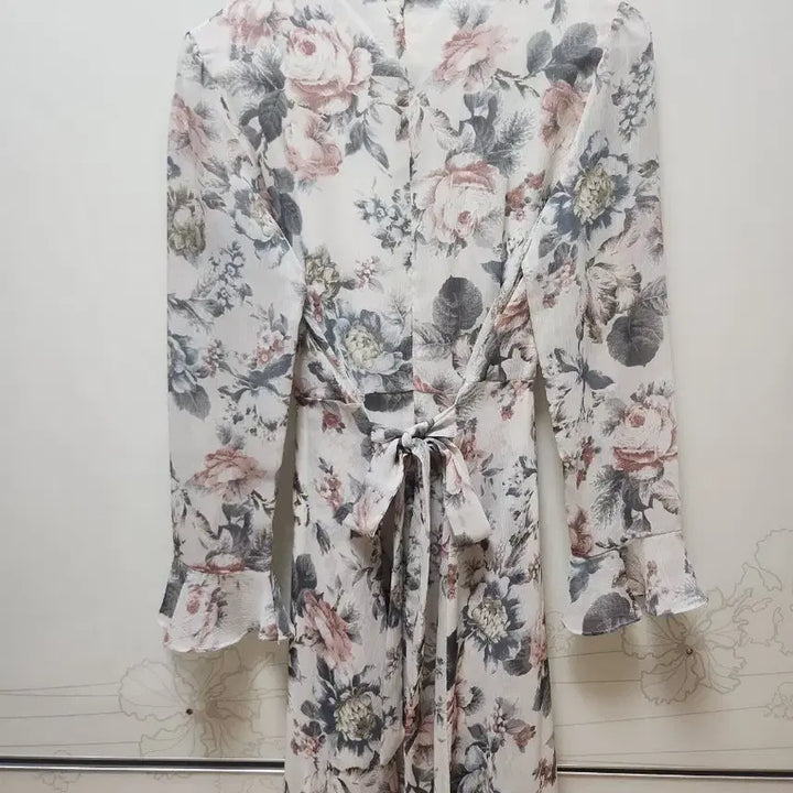 [BUNJANG] Flower Frill Dress / 가나다란 플라워 프릴원피스