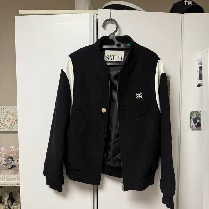 [BUNJANG] Satur Stadium Jacket Black / 세터 satur 스타디움 자켓 블랙
