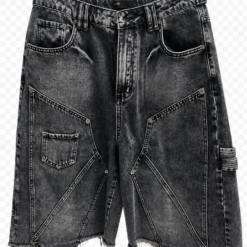 [BUNJANG] Force Sensitive Bermuda Denim Pants / 포스센스티브 버뮤다 데님팬츠