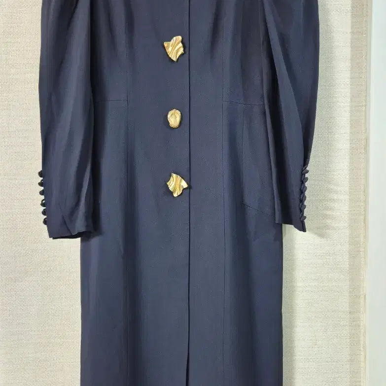 [BUNJANG] MICHAA Square Neck Dress with Gold Buttons / [MICHAA] 미샤 금장 단추 스퀘어넥 원피스