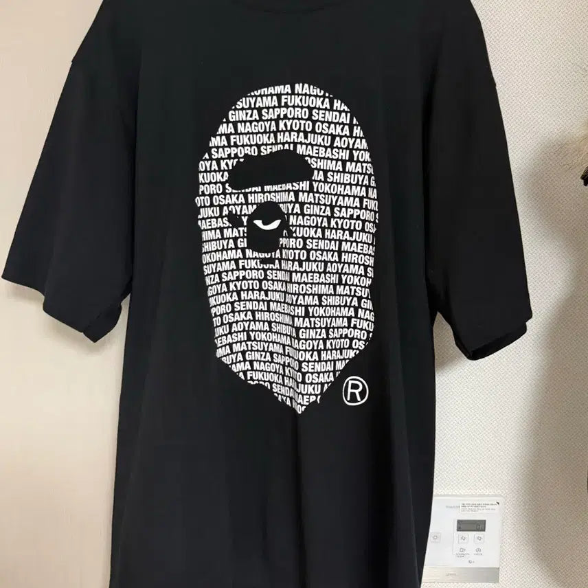 [BUNJANG] BAPE Japan Ape Head T-Shirt Black XL / 베이프 재팬 에이프 헤드 티셔츠 블랙  xl 사이즈
