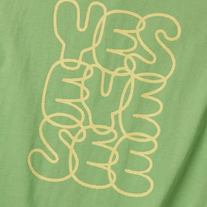 [BUNJANG] YESEYESEE C-logo T-shirt Light Green XL / 예스아이씨 C-logo 반팔 라이트그린 XL
