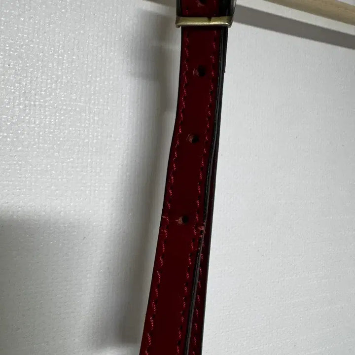 [BUNJANG] Italian Leather Shoulder Bag Burgundy / 이태리 가죽 숄더백