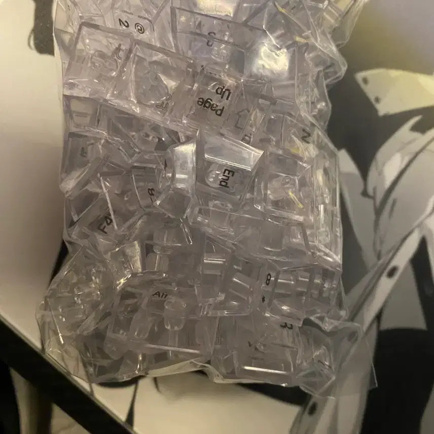 [BUNJANG] Clear Keycap Set for Flat Array Keyboards / 투명키캡 판매합니다 플배열
