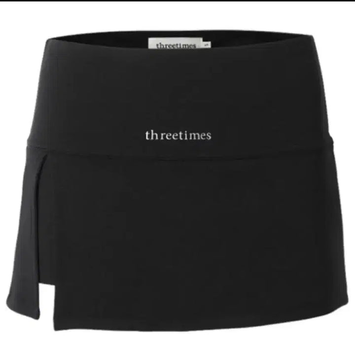 [BUNJANG] 3 Times Stams Black Skirt / 쓰리타임즈 스탐스 블랙 스커트 치마