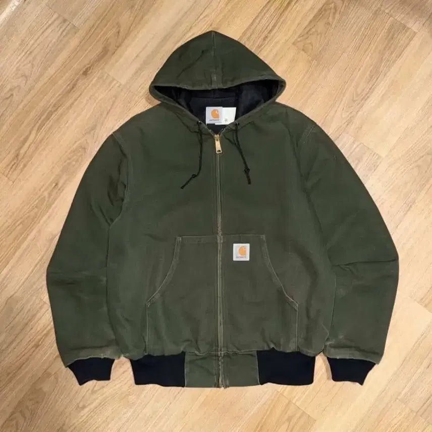 [BUNJANG] Carhartt WIP Active Jacket JR104 Green / 칼하트 앸티브 자켓 JR104 GREEN