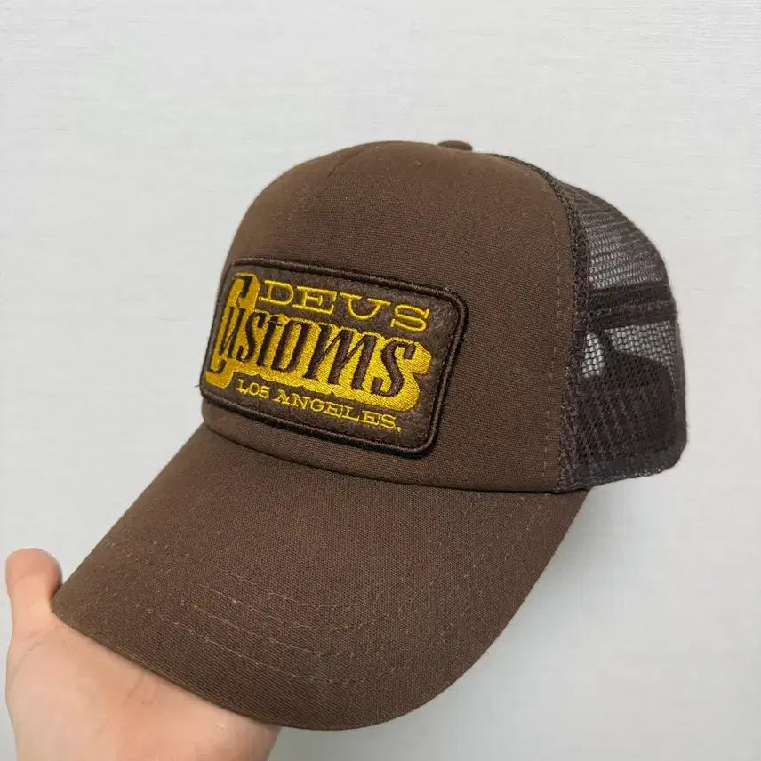 [BUNJANG] Deus Ex Machina Trucker Cap Brown / 하니 착용) 데우스 트러커캡 볼캡 브라운