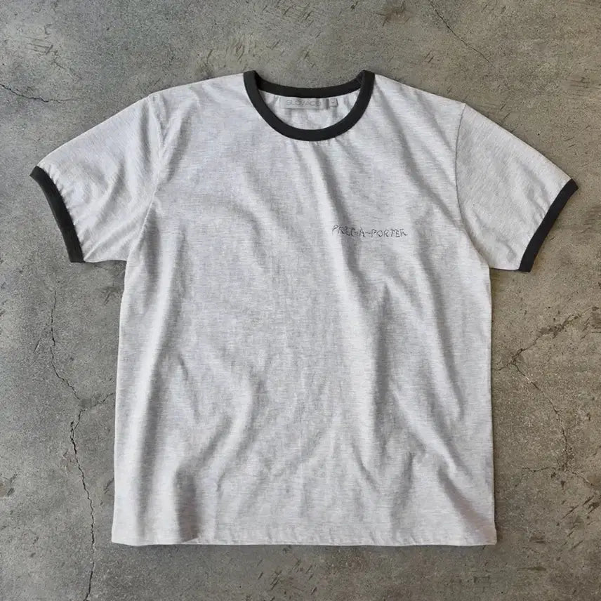 [BUNJANG] Slow Acid Washed Nomad Ringer T-Shirt (L Size) / 슬로우 애시드 워시드 노마드 링거 반팔 티셔츠 L size