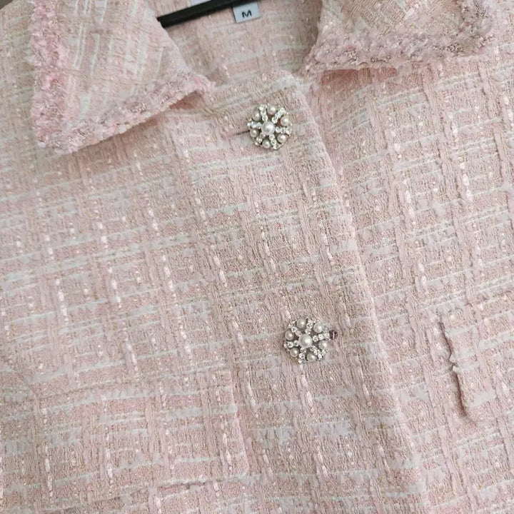 [BUNJANG] New Half-Sleeve Tweed Dress / 새상품 반팔 트위드 원피스
