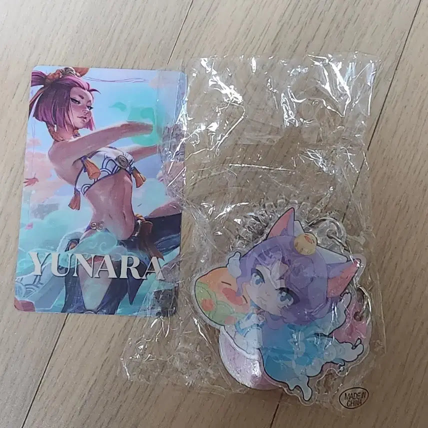 [BUNJANG] Ari Onsen Ari Keyring &amp; Eunara Photocard Bundle Set / 아리의 온천 아리 키링 유나라 포토카드 판매합니다