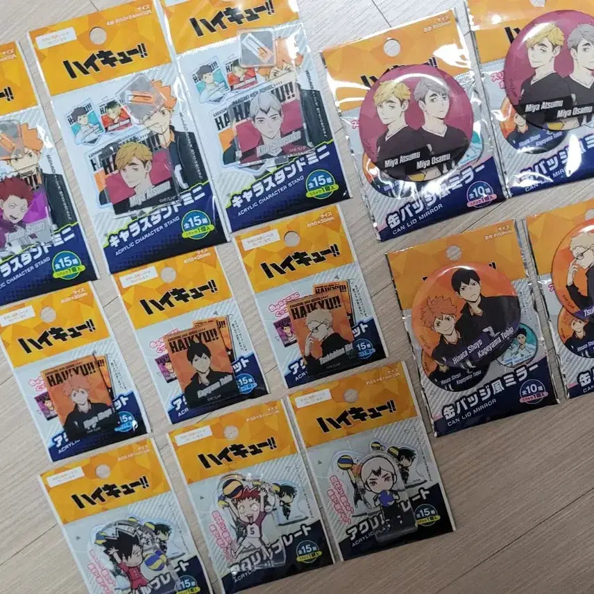 [BUNJANG] Haikyuu!! Daiso Collaboration Goods Set / 하이큐 다이소 콜라보 굿즈 손거울 아크릴 블럭 자석 일괄