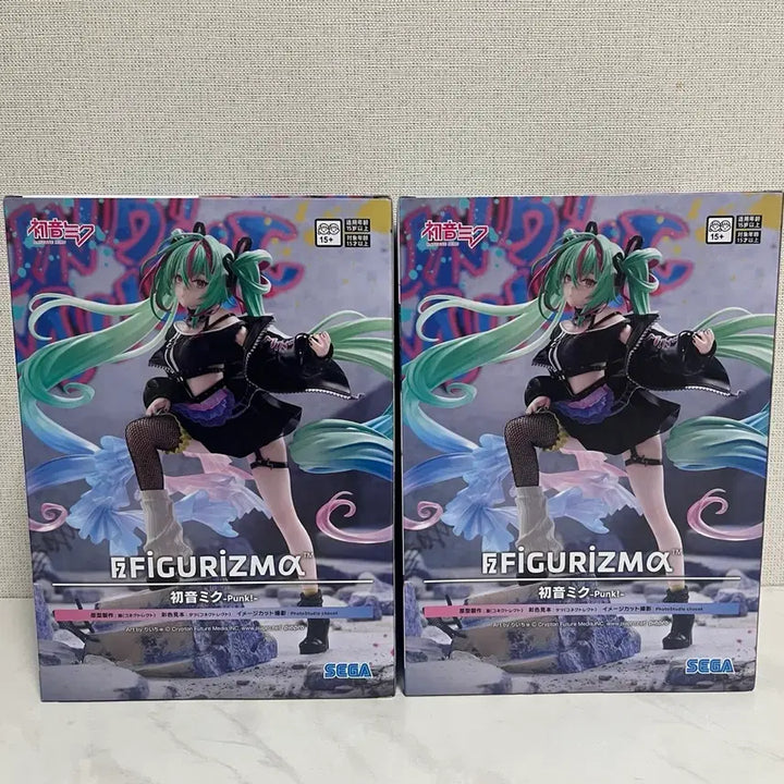 [BUNJANG] Sega Figure-rise Hatsune Miku Punk Figure (Sealed) / [미개봉] 세가 피규어리즘 알파 하츠네 미쿠 펑크 피규어