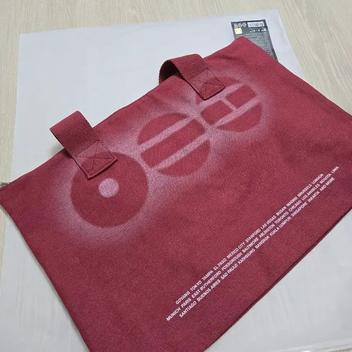 [BUNJANG] BTS Arirang Collaboration Fabric Bag Red / BTS 아리랑 굿즈 패브릭 가방