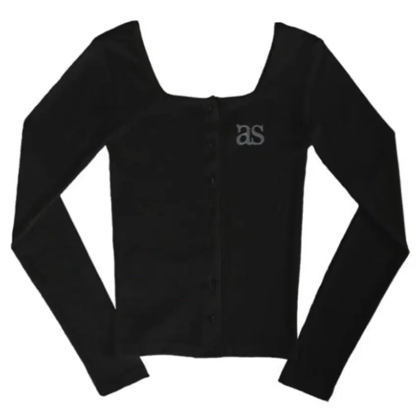 [SOLD OUT] 애즈온 시실리 버튼 가디건 블랙 ason