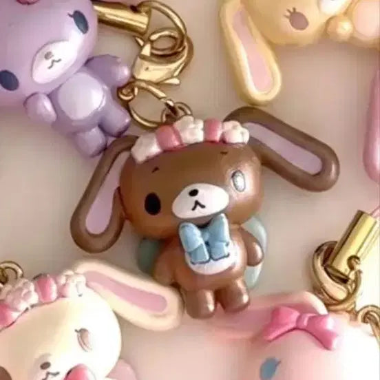 [BUNJANG] Sugarbunnies Spinns Trading Mascot Keychain Secret Kurousa / 슈가바니즈 스핀즈 트레이딩 마스코트 키링 시크릿 쿠로우사