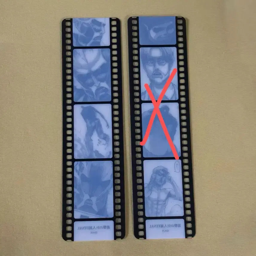 [BUNJANG] Attack on Titan Exhibition Bookmark / Film Mark (Colossal Titan) / (새상품) 진격거 전시회 북마크 필름마크 베르톨트 지크 짐승 진격의 거인