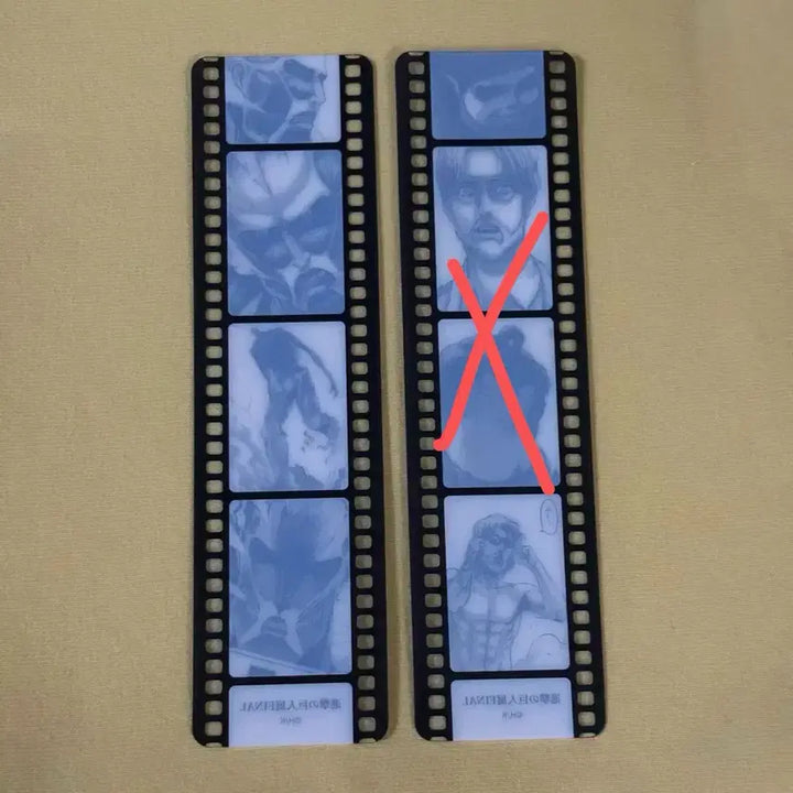 [BUNJANG] Attack on Titan Exhibition Bookmark / Film Mark (Colossal Titan) / (새상품) 진격거 전시회 북마크 필름마크 베르톨트 지크 짐승 진격의 거인