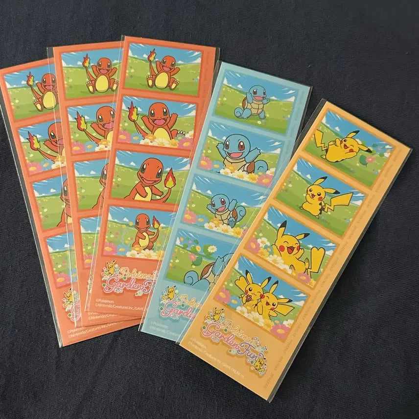 [BUNJANG] Olive Young Pokémon Four-Cut Sticker Bundle / 올리브영 포켓몬 빼바 네컷스티커 일괄