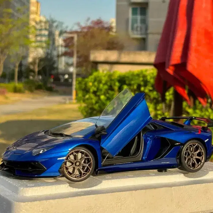 [BUNJANG] AutoArt Lamborghini Aventador SVJ Metallic Blue 1:18 Scale Model / 1:18 오토아트 AutoArt 람보르기니 아벤타도르 SVJ 메탈릭 블루