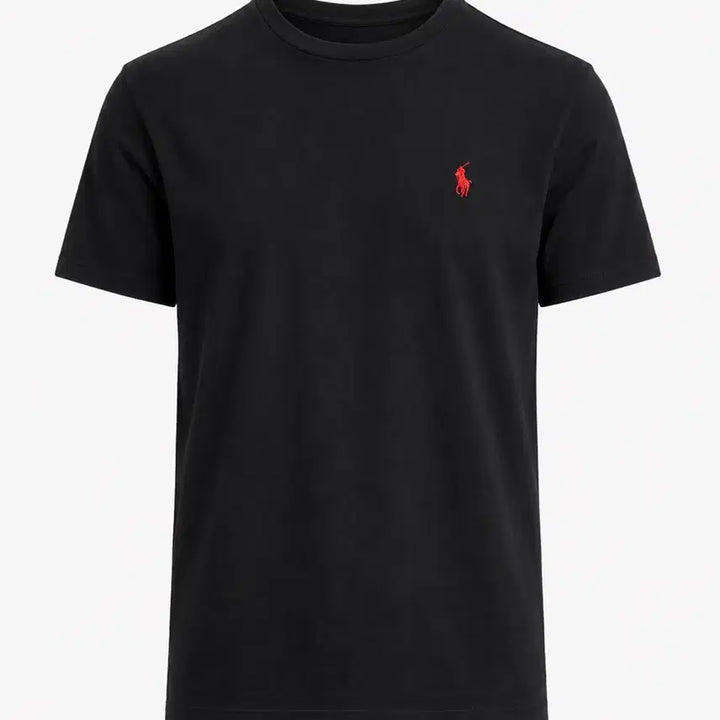 [BUNJANG] Ralph Lauren 26SS Heavy Cotton Round T-Shirt Black M / [폴로 정품 반값] 랄프로렌 26SS 헤비코튼 라운드티 블랙 M