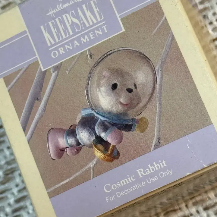 [BUNJANG] Vintage Hallmark Astronaut Bunny Ornament / 빈티지) 홀마크 우주복토끼 오너먼트