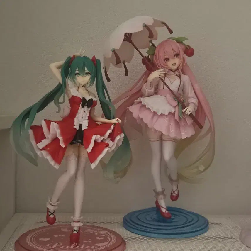 [BUNJANG] Taito Sakura Miku Fashion Lolita Figure Bundle Set / 하츠네 미쿠 피규어 타이토 사쿠라미쿠 패션 로리타 일괄