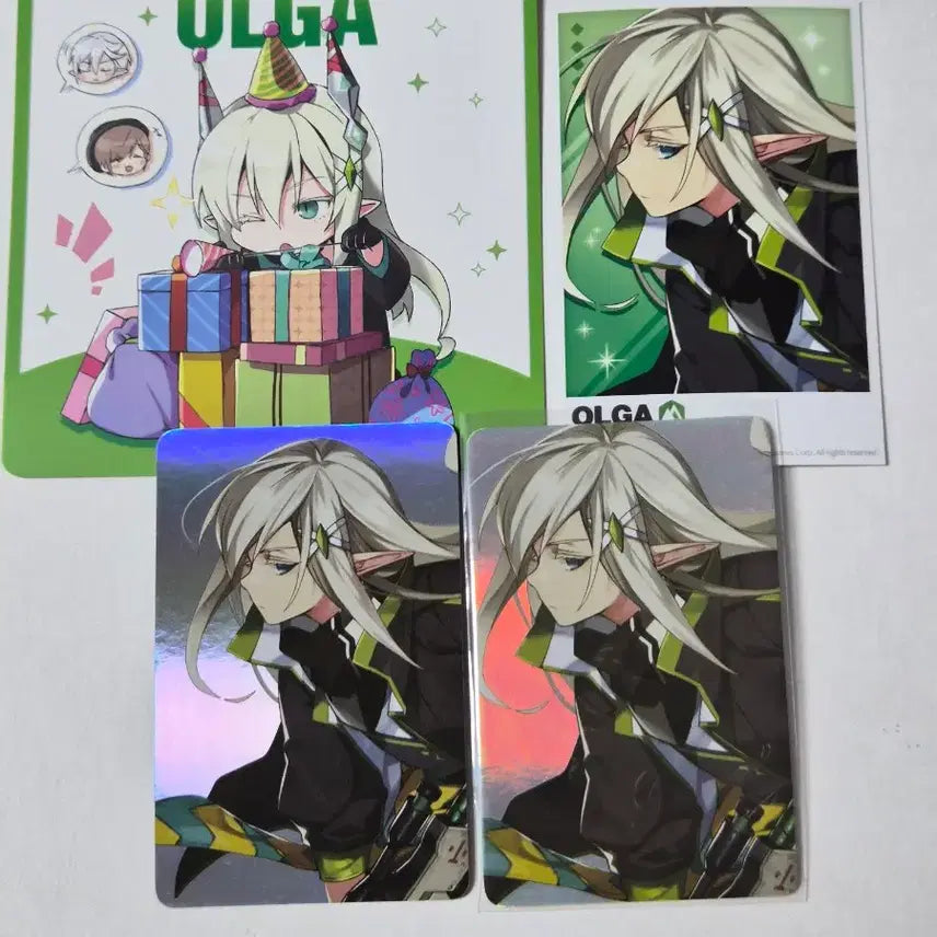 [BUNJANG] Lord of Heroes Olga Birthday Coaster Bundle Set / 로드오브히어로즈 로오히 올가 포토카드 포카 생일코스터 일괄