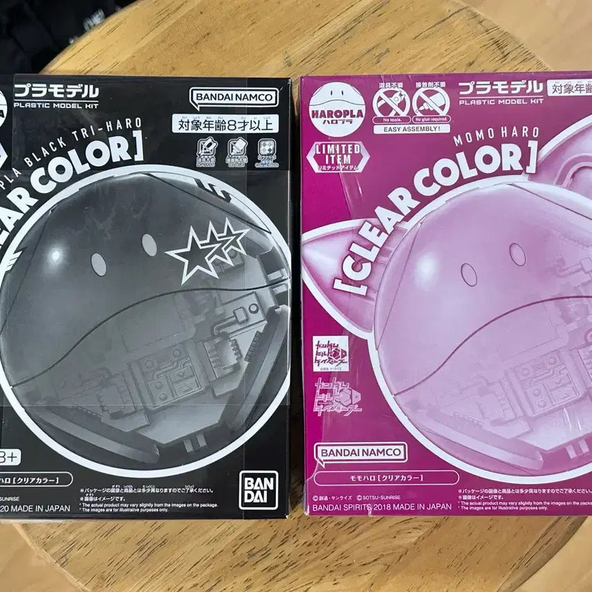 [BUNJANG] Bandai Hobby Momoharo Clear &amp; Black Tri-Stars Haro Clear (Sealed) Bundle Set / 모모하로+ 검은삼연성 하로 클리어 미개봉 새제품 일괄