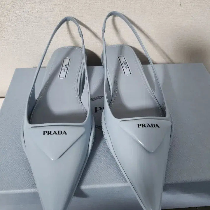 [BUNJANG] Prada Brushed Leather Slingback Pumps / 프라다 브러시드 레더 슬링백 펌프스