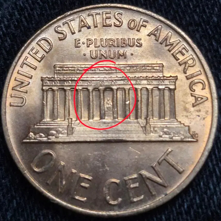 [BUNJANG] 1968 D Lincoln Cent Off-Center Strike Error Coin - Uncirculated / 1968년D 링컨 센트 오프센터 L자 붙음  뒷면 압인에러 (완전미사용)
