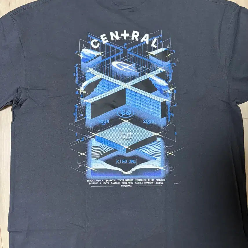[BUNJANG] King Gnu Central Seoul Concert Commemorative T-Shirt XXL Unused / 킹누 센트럴 서울 내한공연 티셔츠 XXL 미사용
