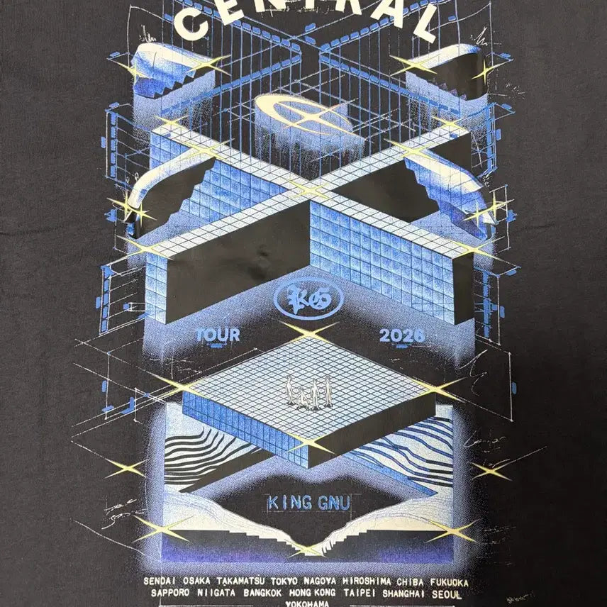 [BUNJANG] King Gnu Central Seoul Concert Commemorative T-Shirt XXL Unused / 킹누 센트럴 서울 내한공연 티셔츠 XXL 미사용