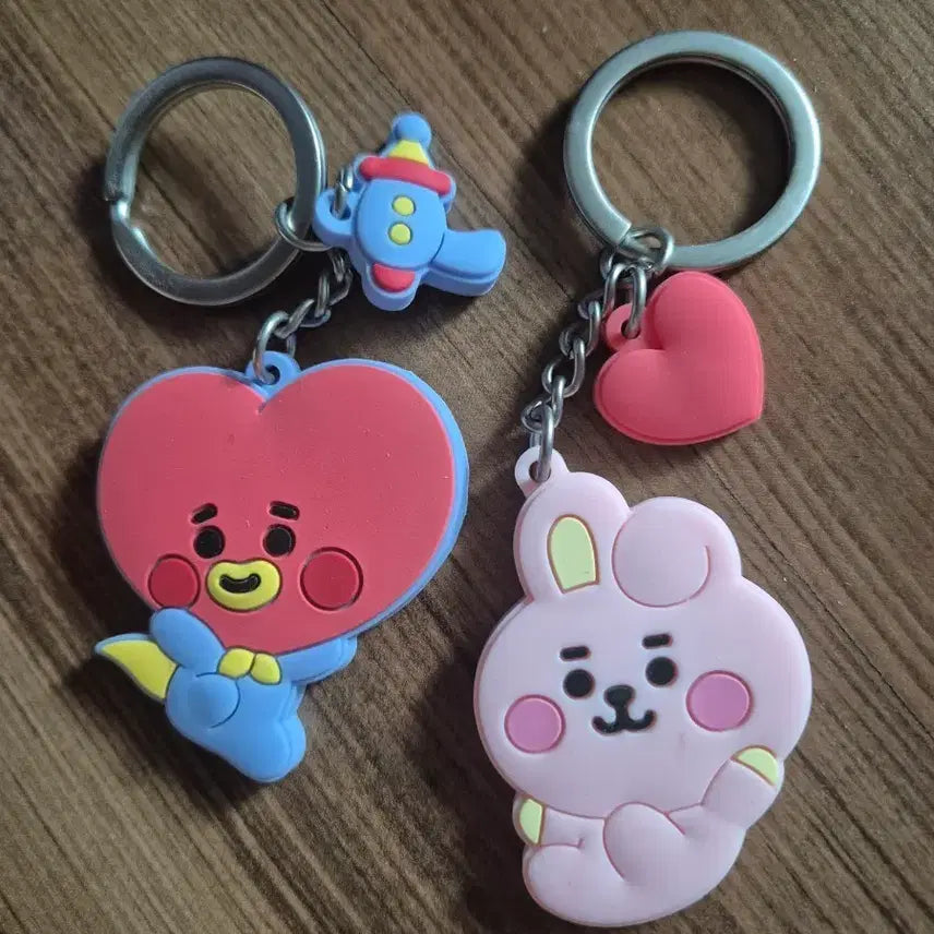 [BUNJANG] BT21 Tata &amp; Cookie Keychain Bundle / bt21 키링
