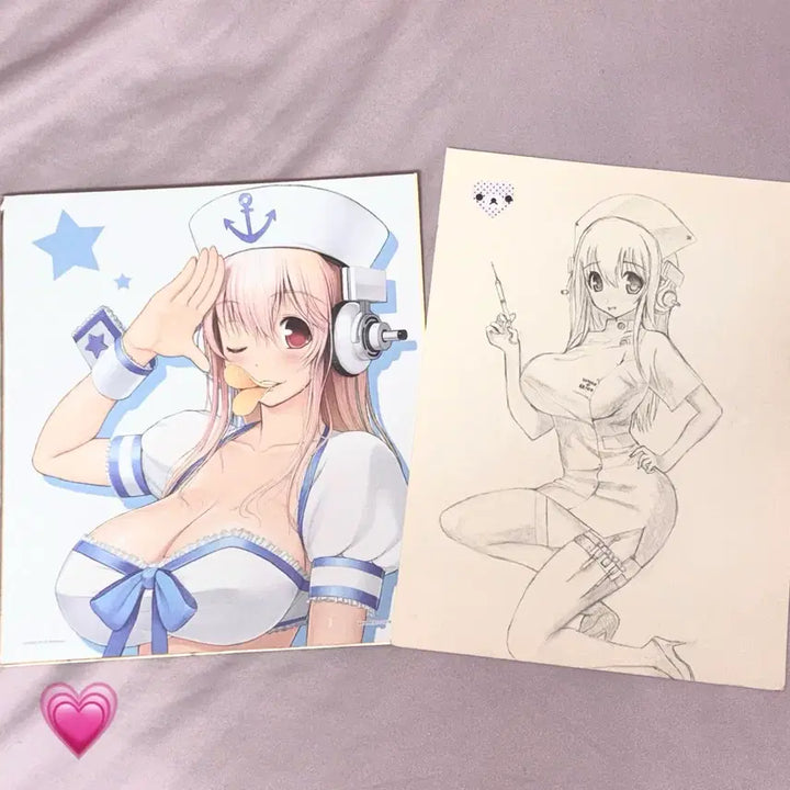 [BUNJANG] Super Sonico Bishoujo Shikishi Bundle Set / 슈퍼소니코 미소녀 색지 일괄판매합니다