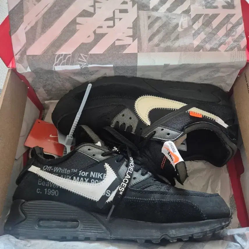 [BUNJANG] Nike Off-White Air Max 90 Black / [275]나이키 오프화이트 맥스90 블랙