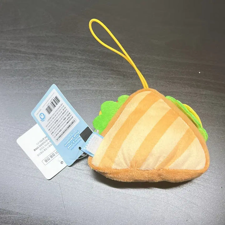 [BUNJANG] Official Jjanmangrupi Picnic Sandwich Keychain / 정품 잔망루피 피크닉 샌드위치 키링