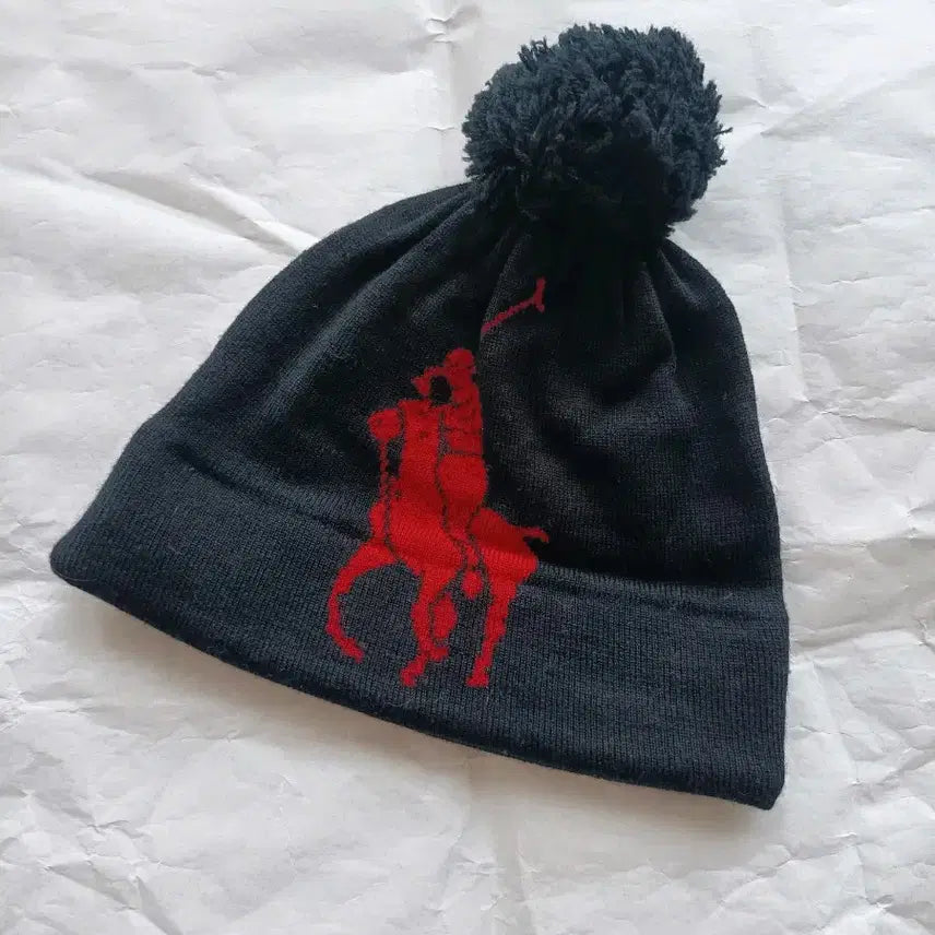 [BUNJANG] Polo Ralph Lauren Authentic Big Pony Beanie / 폴로 정품 방울 비니