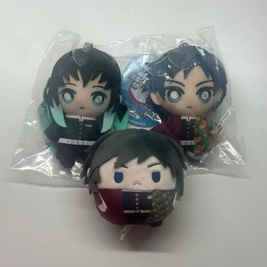 [BUNJANG] Demon Slayer: Kimetsu no Yaiba Tomioka Giyu &amp; Tokito Muichiro Fuwa Kororin &amp; Chibi Plush Dolls / 귀멸의 칼날 귀칼 토미오카 기유 토키토 무이치로 후와코로링 치비누이 인형