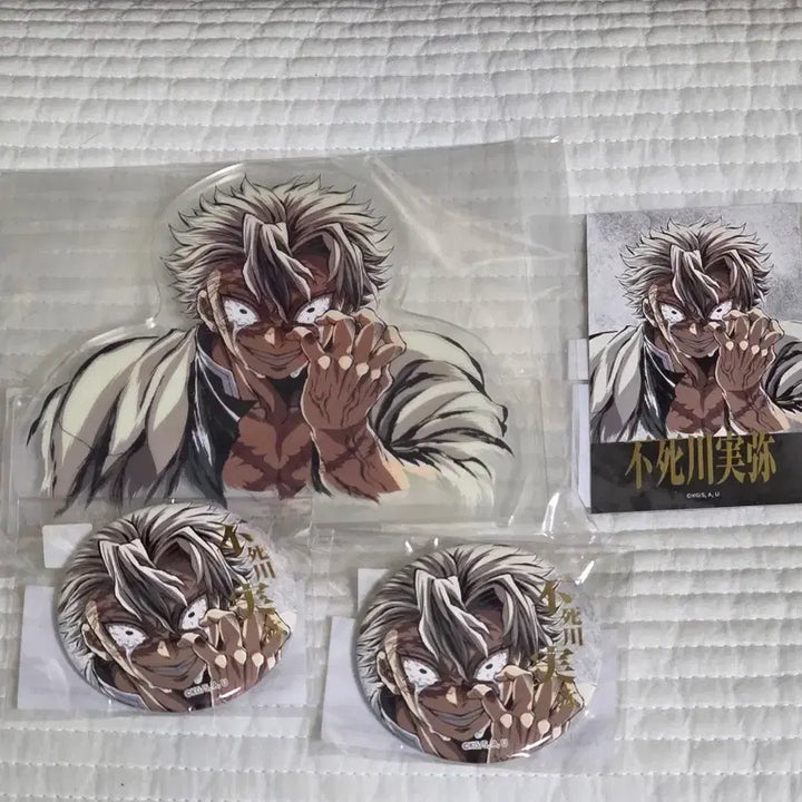 [BUNJANG] Demon Slayer: Kimetsu no Yaiba Mugen Train Arc Web Shop Kuze Sanemi Acrylic Stand + Bromide + Badge Set / 귀멸 무한성 웹샵 쿠지 C상 사네미 아크릴 스탠드