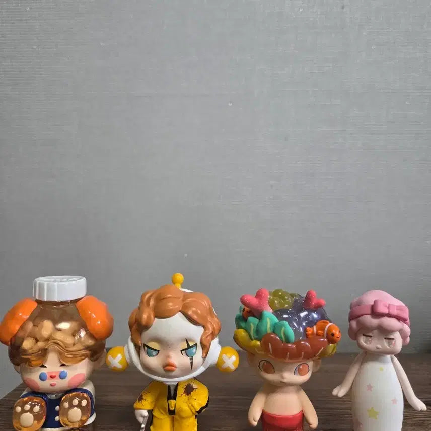 [BUNJANG] Pop Mart Figures Bundle Set (Pino Jelly, Skull Panda, Dimoo, Satyr Rory) / 팝마트 피규어 일괄 세트 (피노젤리 스컬판다 디무 사티로리)