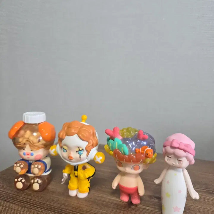 [BUNJANG] Pop Mart Figures Bundle Set (Pino Jelly, Skull Panda, Dimoo, Satyr Rory) / 팝마트 피규어 일괄 세트 (피노젤리 스컬판다 디무 사티로리)